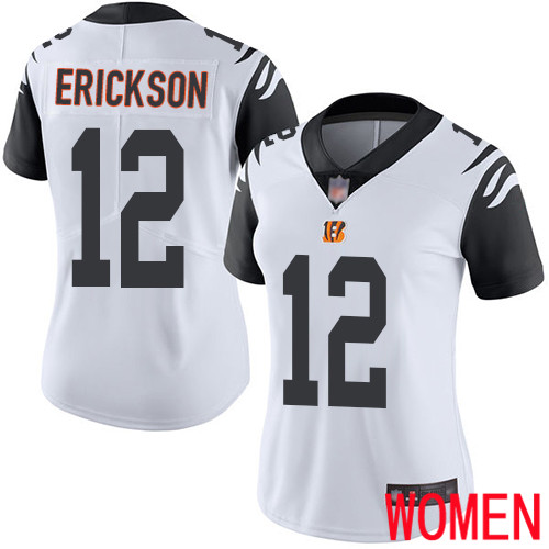 Cincinnati Bengals Limited White Women Alex Erickson Jersey NFL Footballl #12 Rush Vapor Untouchable